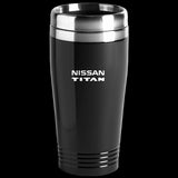 Nissan Titan Black 16oz Stainless Steel Travel Mug Official Licensed