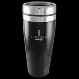 Lincoln MKZ Logo Black 16oz Stainless Steel Tumbler Travel Mug Official Licensed