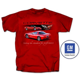 Chevy Corvette C5 Standard for Performance Graphic T-Shirt Red Official Licensed