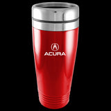 Acura Logo Red 16oz Stainless Steel Tumbler Travel Mug Official Licensed