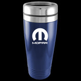 Mopar Logo Blue 16oz Stainless Tumbler Travel Mug Drinkware Official Licensed