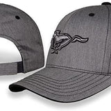 Ford Mustang Logo Car Racing Gray Baseball Cap Racing Hat Official License