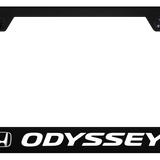 Honda Odyssey Polycarbonate Notched License Plate Frame Official Licensed - UV Print on Black