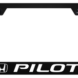 Honda Pilot Polycarbonate Notched License Plate Frame Official Licensed - UV Print on Black