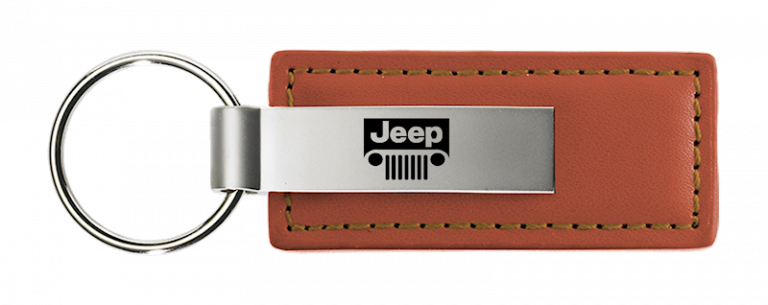 Jeep Grill Leather Key Chain Fob - Official Licensed