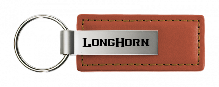 RAM Longhorn Leather Key Chain Fob - Official Licensed