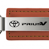 Toyota Prius V Leather Key Chain Fob - Official Licensed