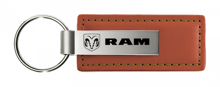 Ram Leather Key Chain Fob - Official Licensed