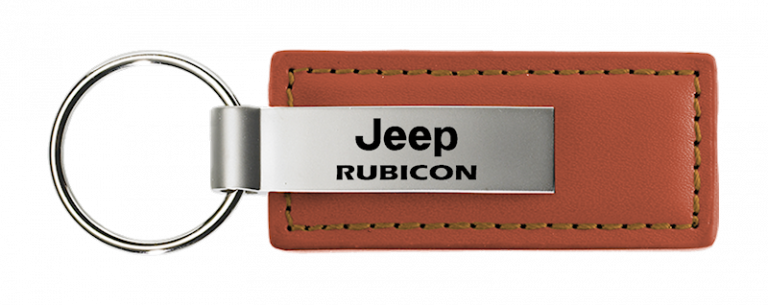 Jeep Rubicon Leather Key Chain Fob - Official Licensed