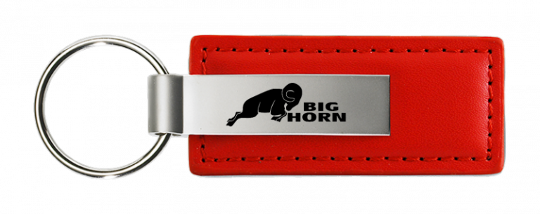 RAM Big Horn Leather Key Chain Fob -Official Licensed