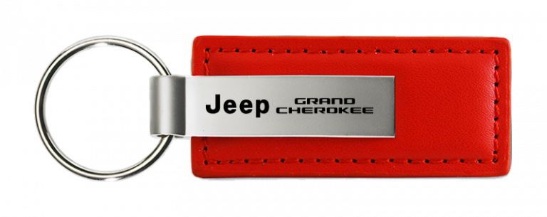 Jeep Grand Cherokee Leather Key Chain Fob - Official Licensed