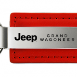 Jeep Grand Wagoneer Leather Key Chain Fob - Official Licensed