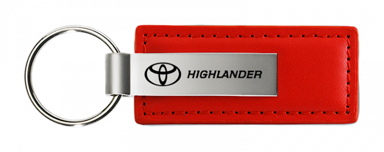 Toyota Highlander Leather Key Chain Fob - Official Licensed