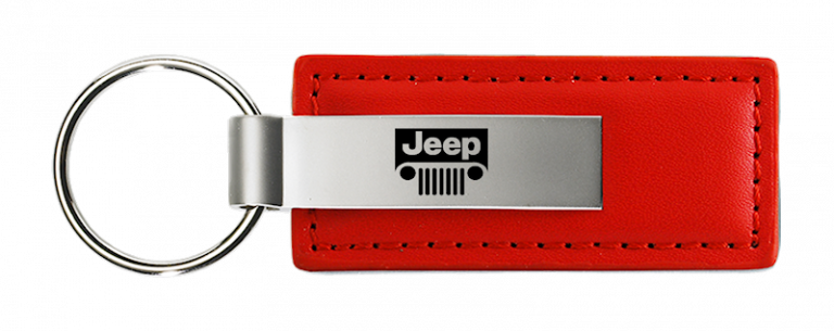 Jeep Grill Leather Key Chain Fob - Official Licensed