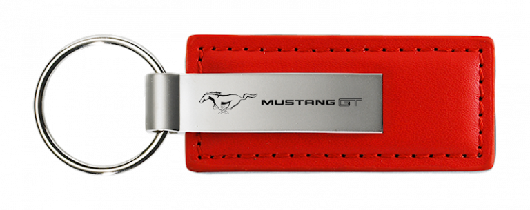 Ford Mustang GT Leather Key Chain Fob - Official Licensed