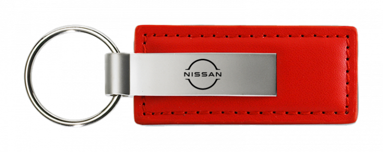 Nissan Logo Leather Key Chain Fob - Official Licensed