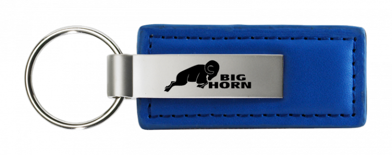 RAM Big Horn Leather Key Chain Fob -Official Licensed