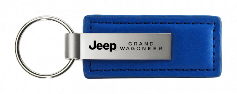 Jeep Grand Wagoneer Leather Key Chain Fob - Official Licensed