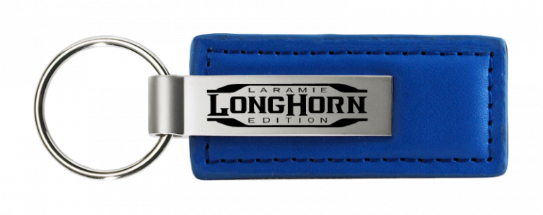 RAM Longhorn Laramie Leather Key Chain Fob - Official Licensed