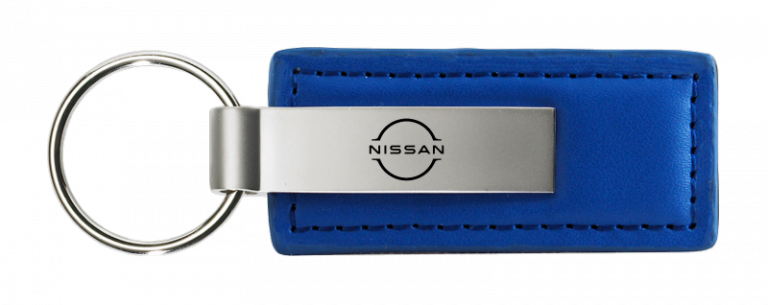 Nissan Logo Leather Key Chain Fob - Official Licensed