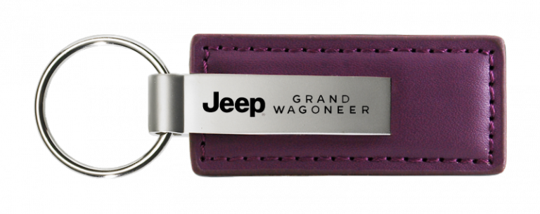 Jeep Grand Wagoneer Leather Key Chain Fob - Official Licensed