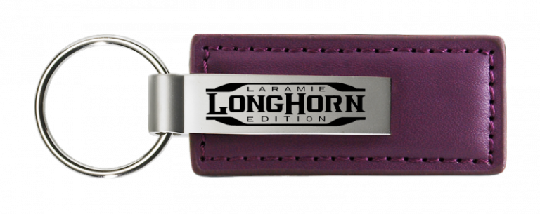 RAM Longhorn Laramie Leather Key Chain Fob - Official Licensed