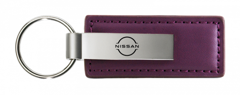 Nissan Logo Leather Key Chain Fob - Official Licensed