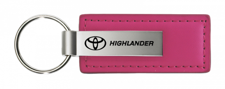 Toyota Highlander Leather Key Chain Fob - Official Licensed