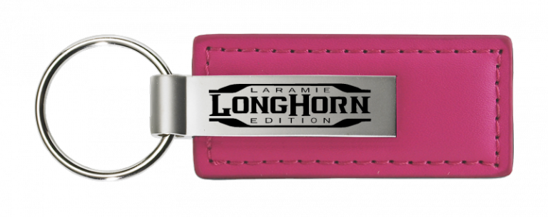 RAM Longhorn Laramie Leather Key Chain Fob - Official Licensed