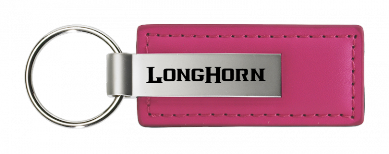 RAM Longhorn Leather Key Chain Fob - Official Licensed