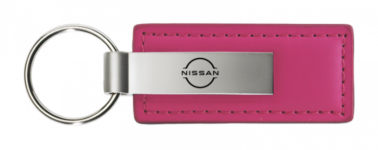 Nissan Logo Leather Key Chain Fob - Official Licensed