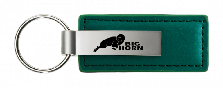 RAM Big Horn Leather Key Chain Fob -Official Licensed