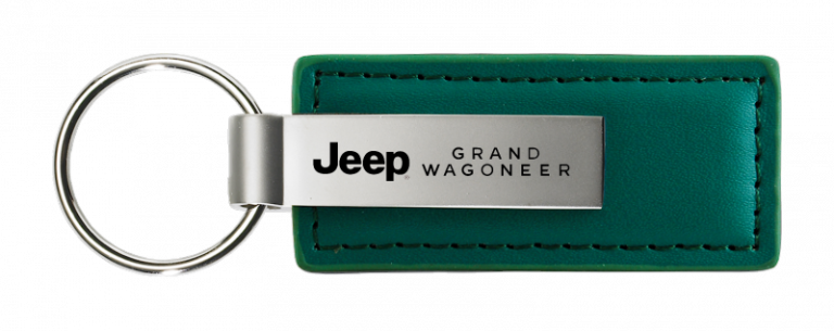 Jeep Grand Wagoneer Leather Key Chain Fob - Official Licensed