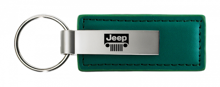 Jeep Grill Leather Key Chain Fob - Official Licensed