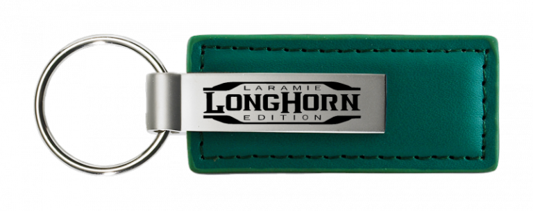 RAM Longhorn Laramie Leather Key Chain Fob - Official Licensed