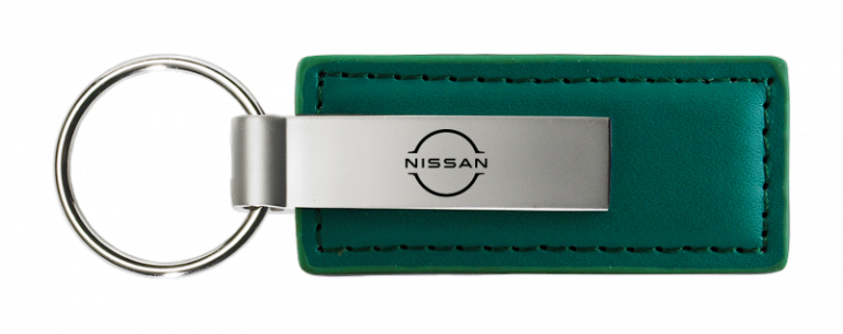 Nissan Logo Leather Key Chain Fob - Official Licensed