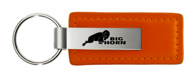 RAM Big Horn Leather Key Chain Fob -Official Licensed