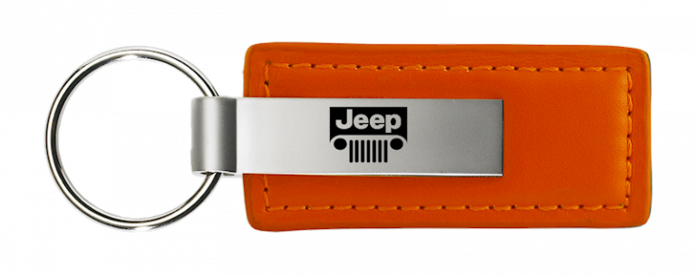 Jeep Grill Leather Key Chain Fob - Official Licensed