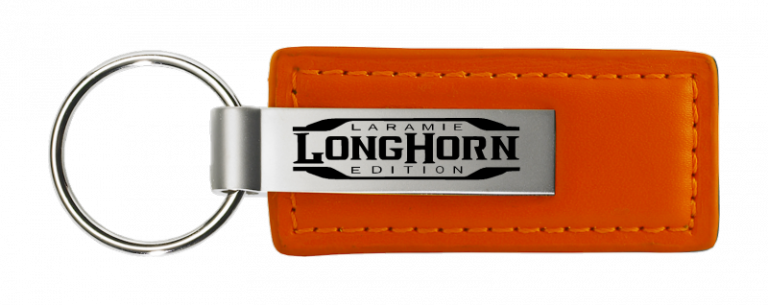 RAM Longhorn Laramie Leather Key Chain Fob - Official Licensed