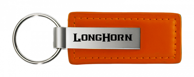 RAM Longhorn Leather Key Chain Fob - Official Licensed