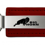 RAM Big Horn Leather Key Chain Fob -Official Licensed