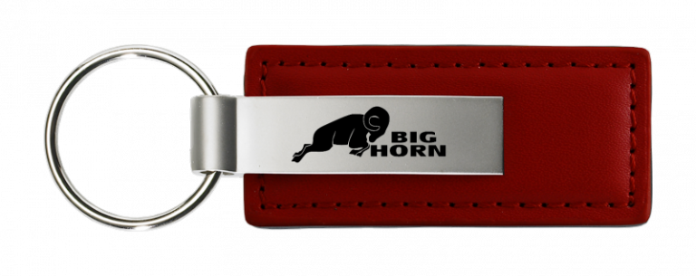 RAM Big Horn Leather Key Chain Fob -Official Licensed