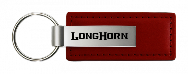 RAM Longhorn Leather Key Chain Fob - Official Licensed