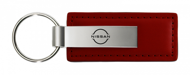 Nissan Logo Leather Key Chain Fob - Official Licensed