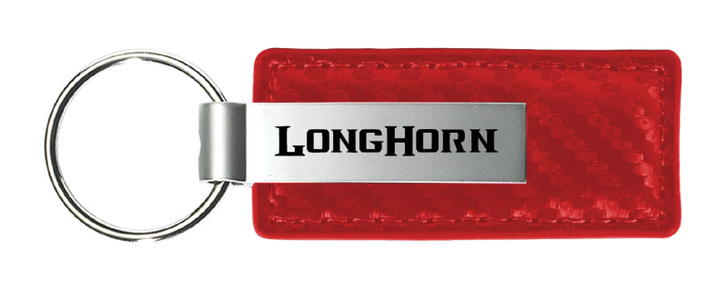 RAM Longhorn Carbon Fiber Leather Key Chain Fob - Official Licensed