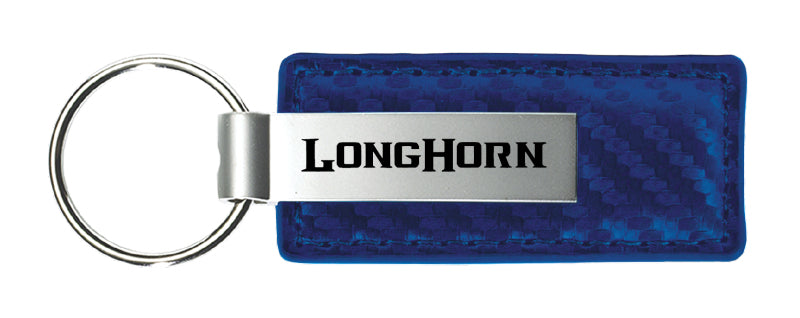 RAM Longhorn Carbon Fiber Leather Key Chain Fob - Official Licensed