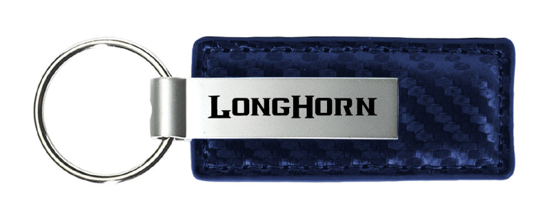 RAM Longhorn Carbon Fiber Leather Key Chain Fob - Official Licensed