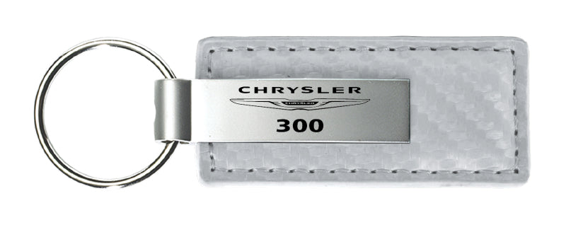 Chrysler 300 Carbon Fiber Leather Key Chain Fob - Official Licensed