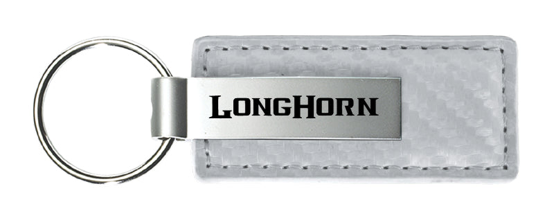 RAM Longhorn Carbon Fiber Leather Key Chain Fob - Official Licensed