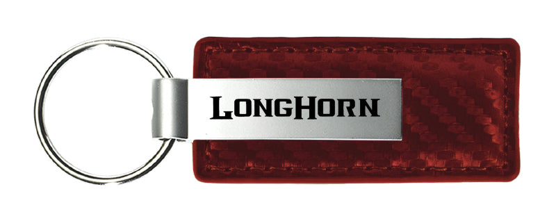 RAM Longhorn Carbon Fiber Leather Key Chain Fob - Official Licensed